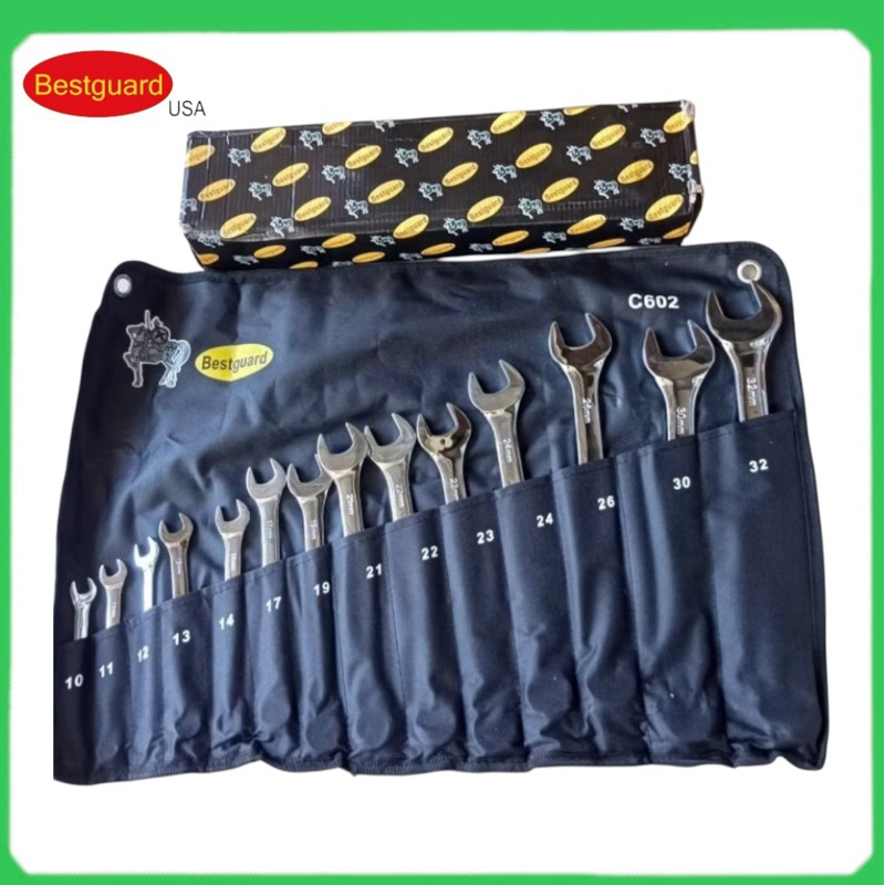 BESTGUARD KUNCI RING PAS SET 14 PCS 10 - 32 MM PREMIUM KUNCI RING PAS