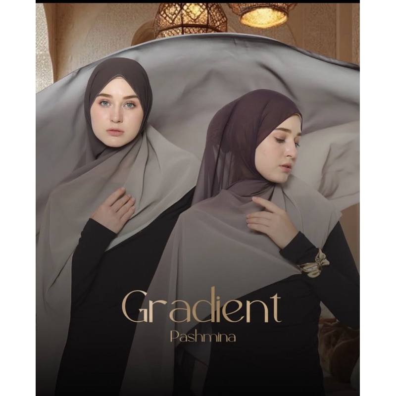 Hijab Pashmina Gradasi Valensha Queen Original