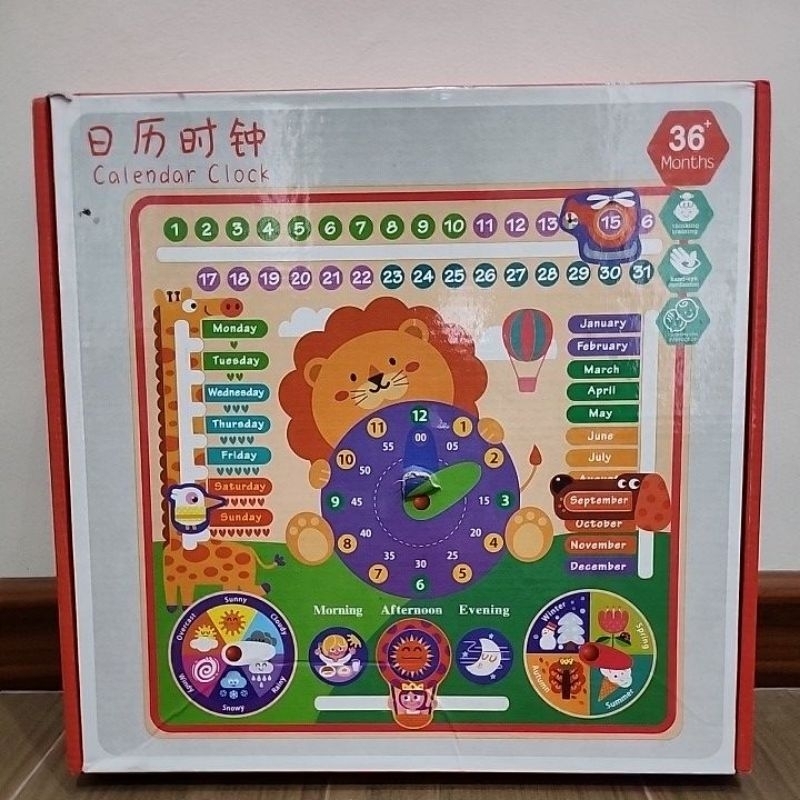 

Calendar Clock Permainan edukasi anak termurah
