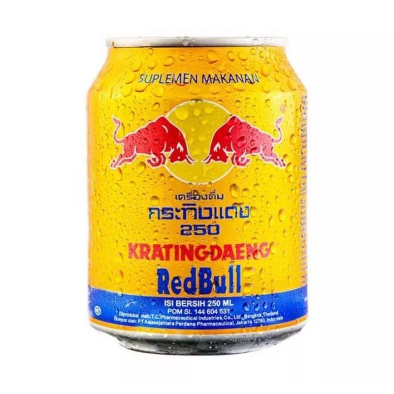

Kratingdaeng Red Bull Energy Drink 250ml kemasan Kaleng (Can)