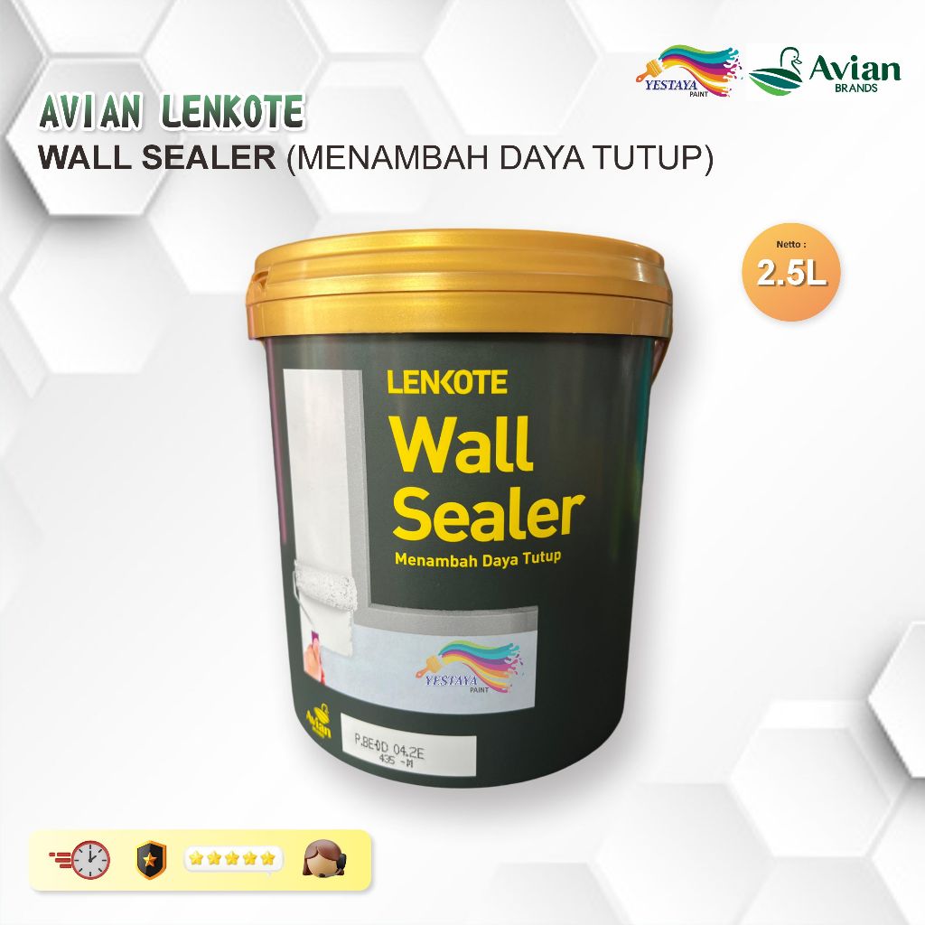 AVIAN LENKOTE WALL SEALER CAT DASAR TEMBOK 2,5 LITER