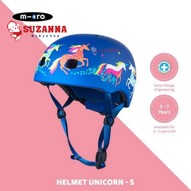 Micro Helmet Unicorn S -- Helm Anak Motif Unicorn