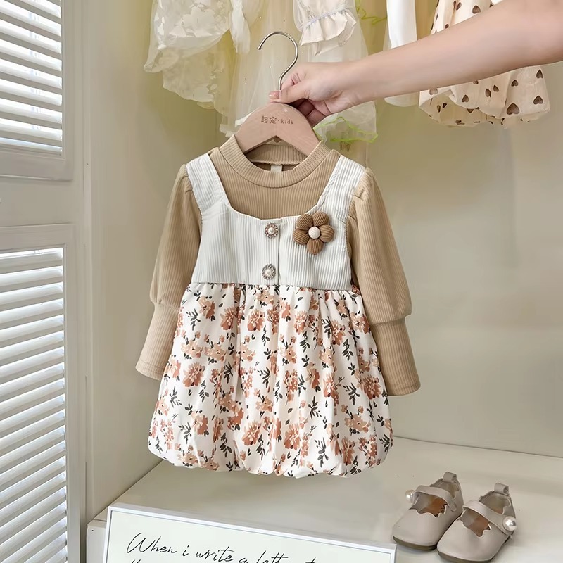 Dress Hanfu Flower Anak Perempuan Nyaman Di Pakai Usia 1-4 Tahun | Fashion Trendy 2024 Anak Cewek Mo