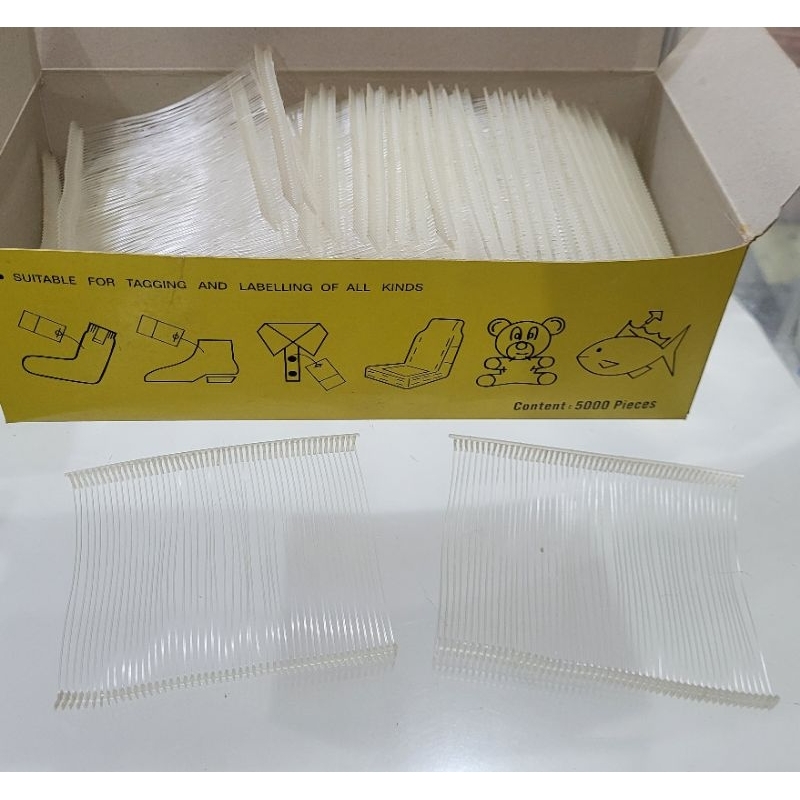 

Tag pin 65 mm 75mm . isi 5000 pcs. label tembak