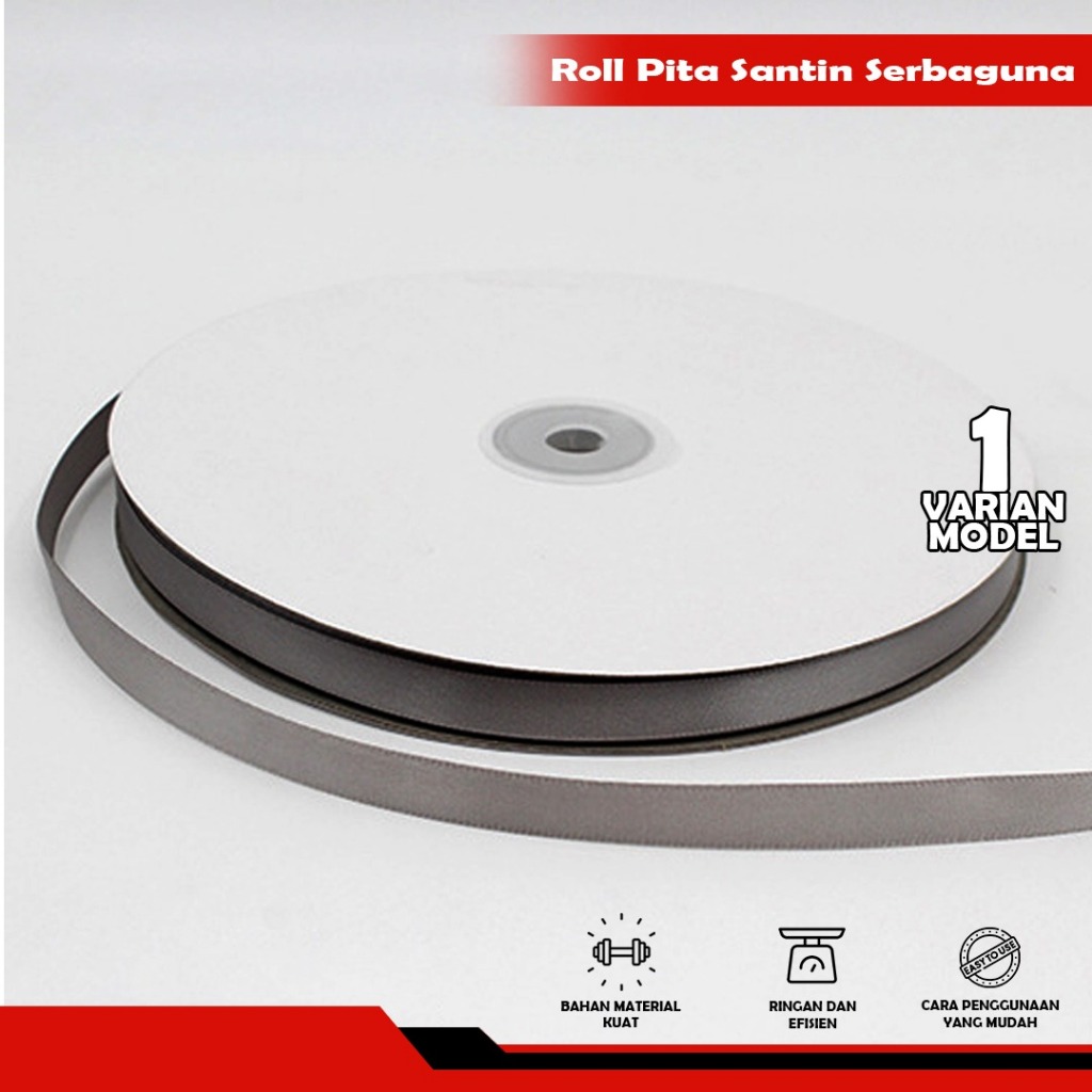 

CUCI GUDANG Pita satin SILVER