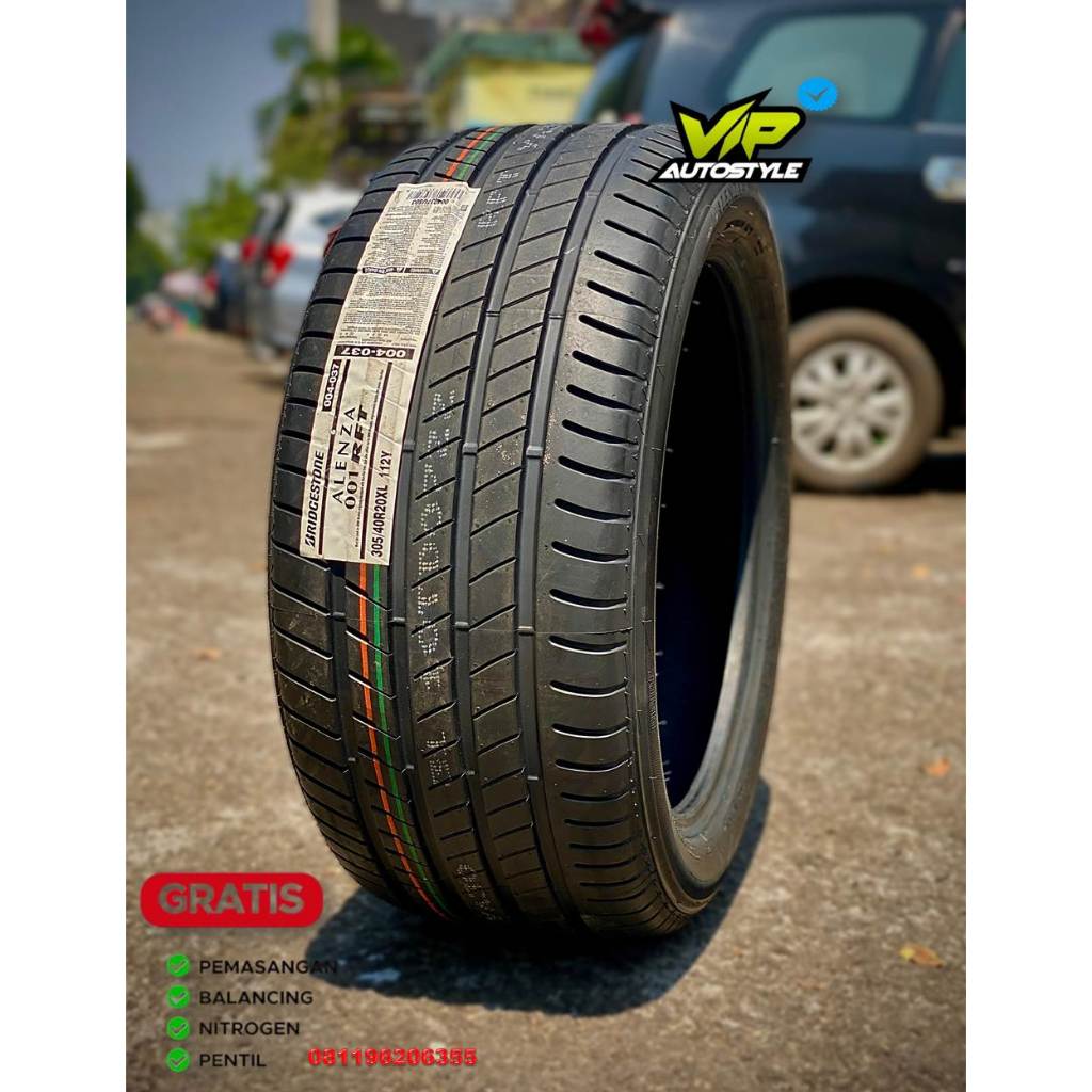 BAN MOBIL BMW X5 - BRIDGESTONE ALEZA 001 RFT 305 40 R20 - UKURAN 305/40 RING 20