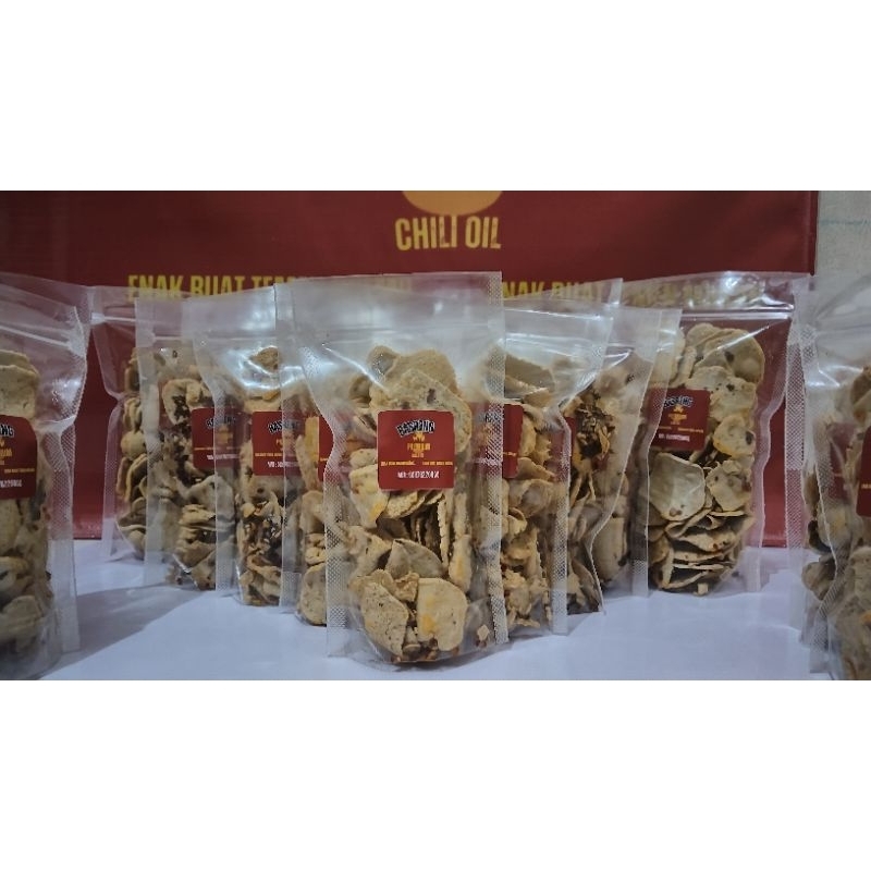 

basreng premium chili oil/basreng pedas daun jeruk