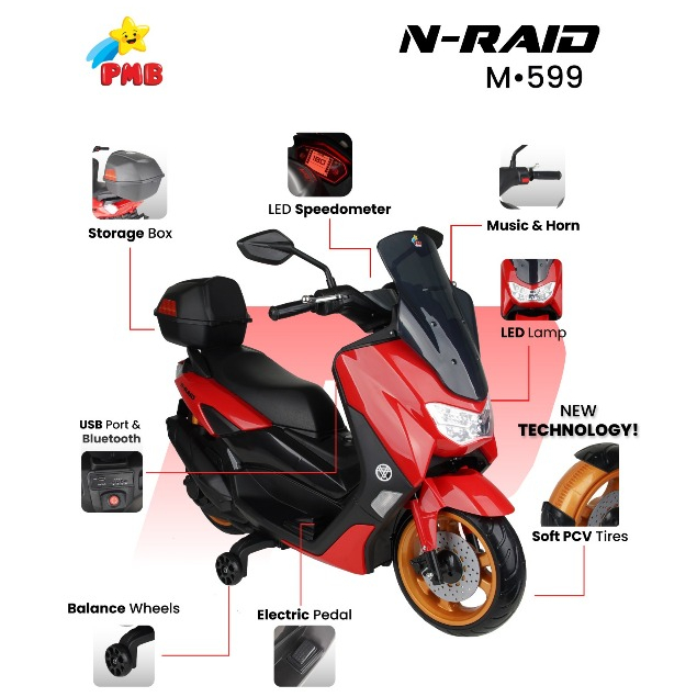 MOTOR AKI ANAK PMB M588/ M599 BAN EVA RAID NMAX