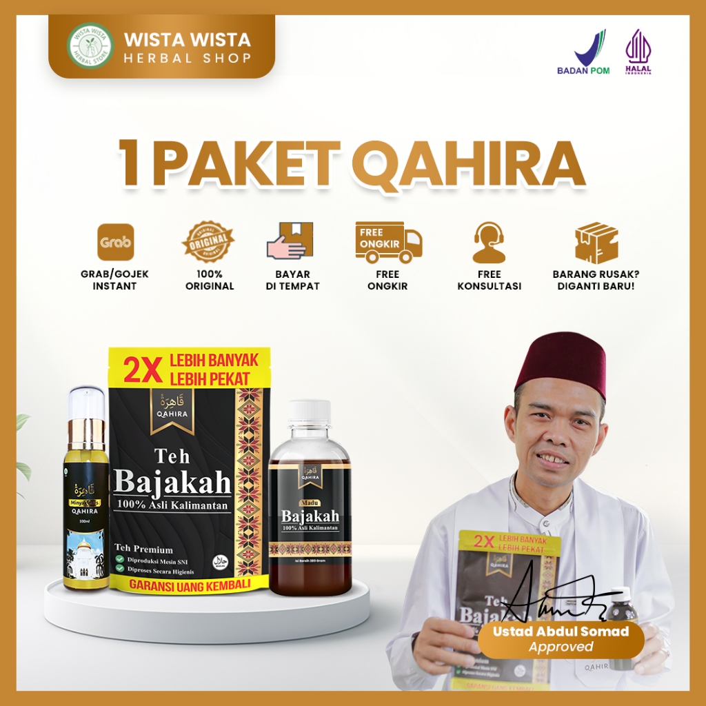 Qahira - Teh Bajakah 1 Pcs | Original Teh Bajakah Bantu Atasi Semua Penyakit Teh Herbal Bpom