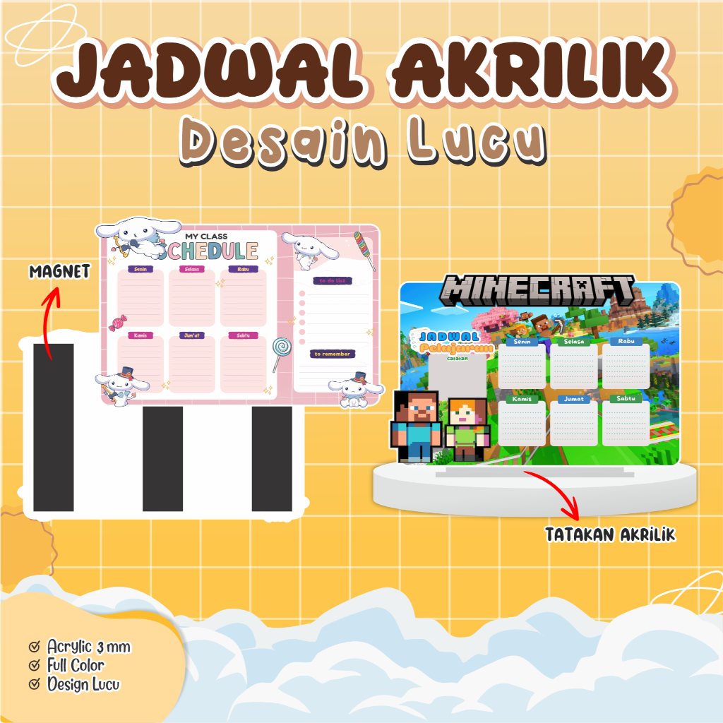 

[ JADWAL AKRILIK ] jadwal Custom Spesial sekolah jadwal akrilik Plakat Acrylic jadwal sekolah akrilik jadwal akrilik magnet