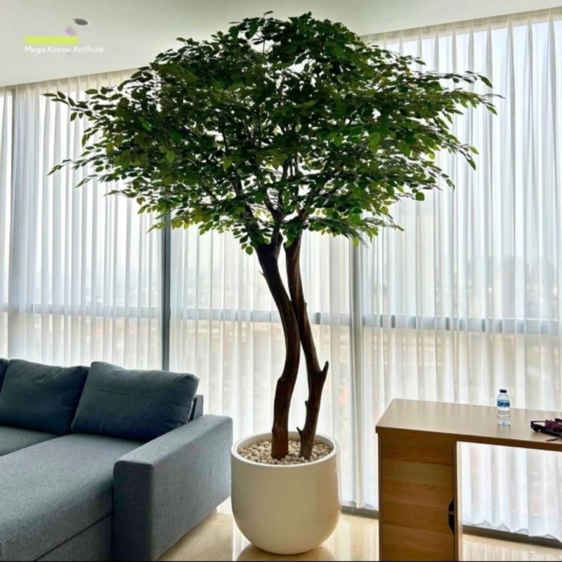 Pohon Dekorasi Beringin Sintetis 3 meter - Pohon Plastik Besar