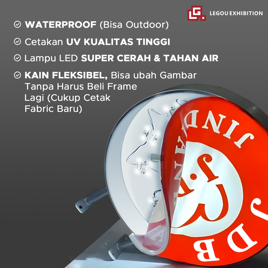 NEON BOX COSTUM BULAT 1 SISI 2 SISI