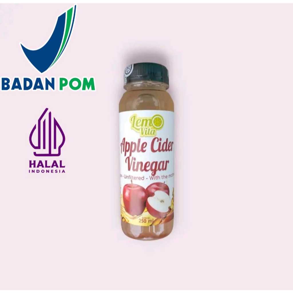 

[CAMPAIGN 8.8] Lemovita Cuka Apel 250ml Organik Bebas gula Rendah lemak Alami