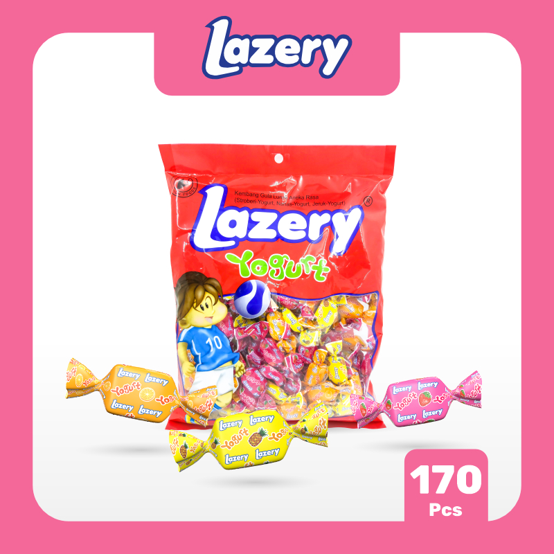 PERMEN LAZERY YOGURT / Lazery Yogurt Chewy Candy isi 170Pcs