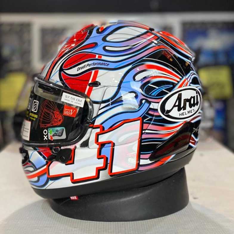 Arai RX7X Haga WSBK Haga Rainbow Original SNI Arai RX-7X Haga