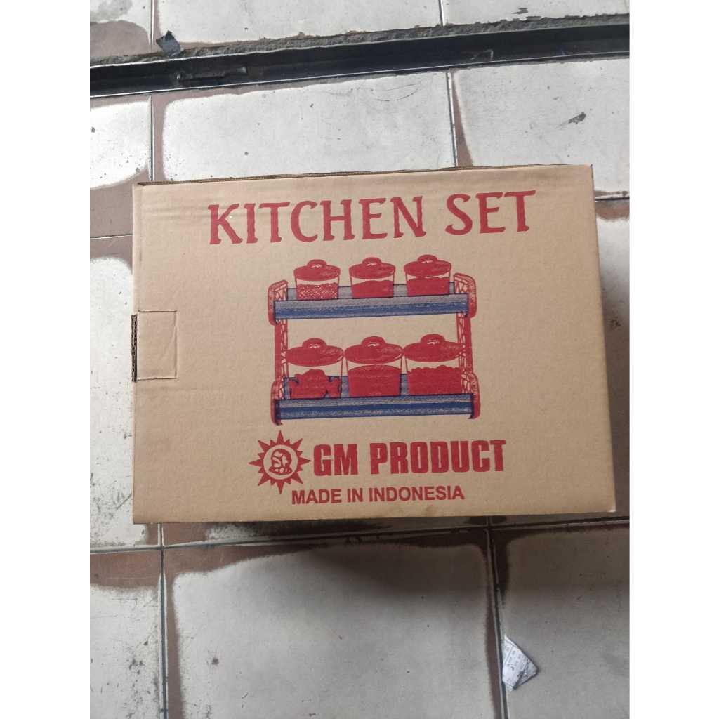 KITCHEN SET/RAK BUMBU BERTINGKAT LENGKAP DENGAN SENDOK