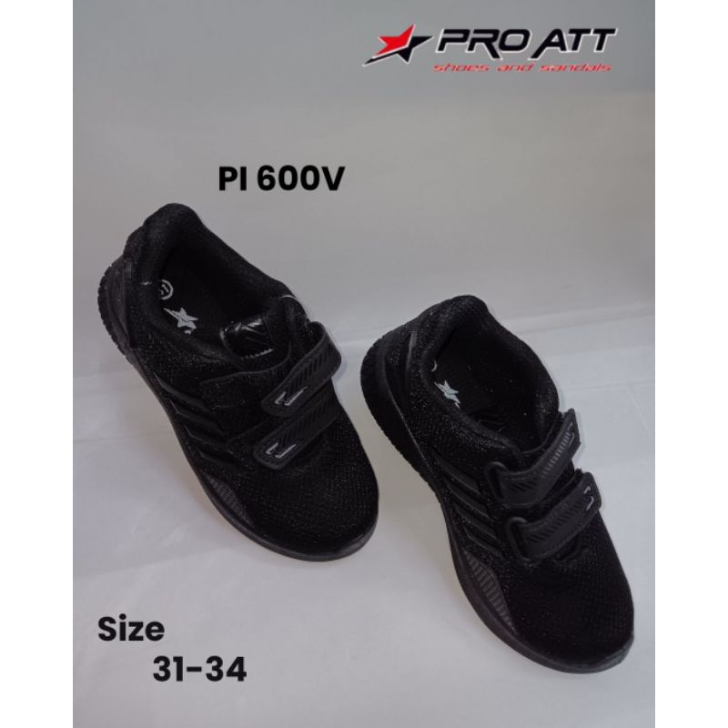 SEPATU SEKOLAH PRO ATT KECIL / SEPATU SEKOLAH KECIL / SEPATU HITAM POLOS / SEPATU HITAM PUTIH