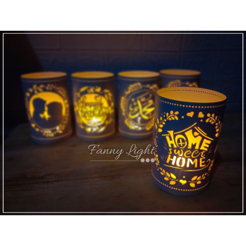 Lampu hias tidur mini / lampu ukir / souvenir kado aestetik murah