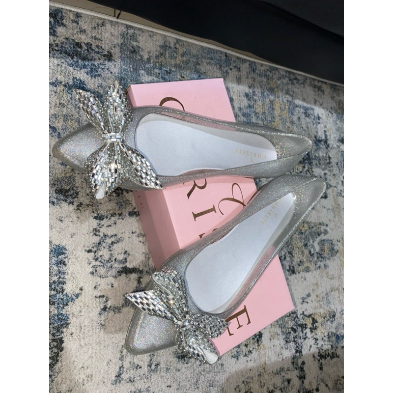 preloved payless chrissie jelly flat shoes