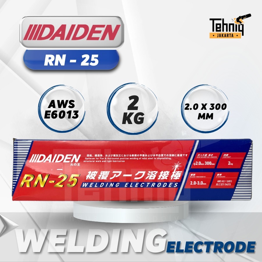 Daiden Kawat Las Untuk MIG Daiden E6013 RN-25 / Daiden Kawat Las MMA RN-25 E6013 / Kawat Electrode D