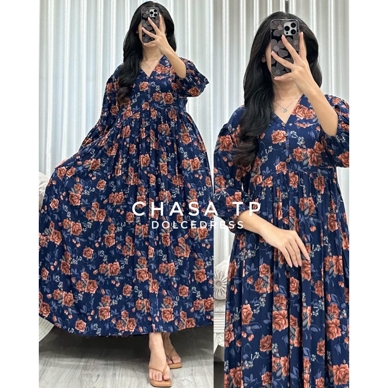 Daster Arab DOLCE CHASA TP Midi Dress Rayon