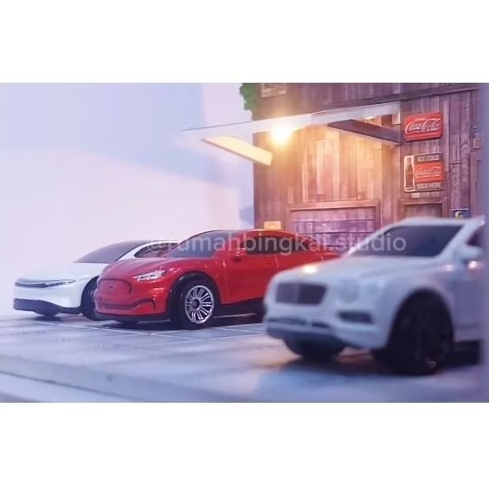 diorama garasi hotwheels