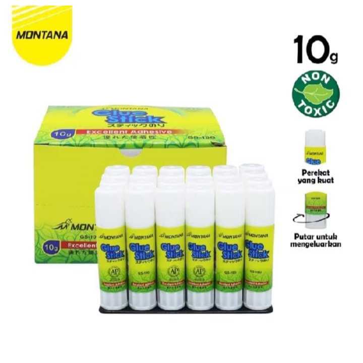 

[ 24 PCS ] Montana Glue Stick / Lem Batang Montana GS-10 / 10Gr
