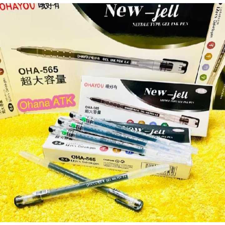 

[1 PACK] PROMO PULPEN GEL OHAYOU ZUIXUA NEW JELL ISI 12pcs-PULPEN 0,4