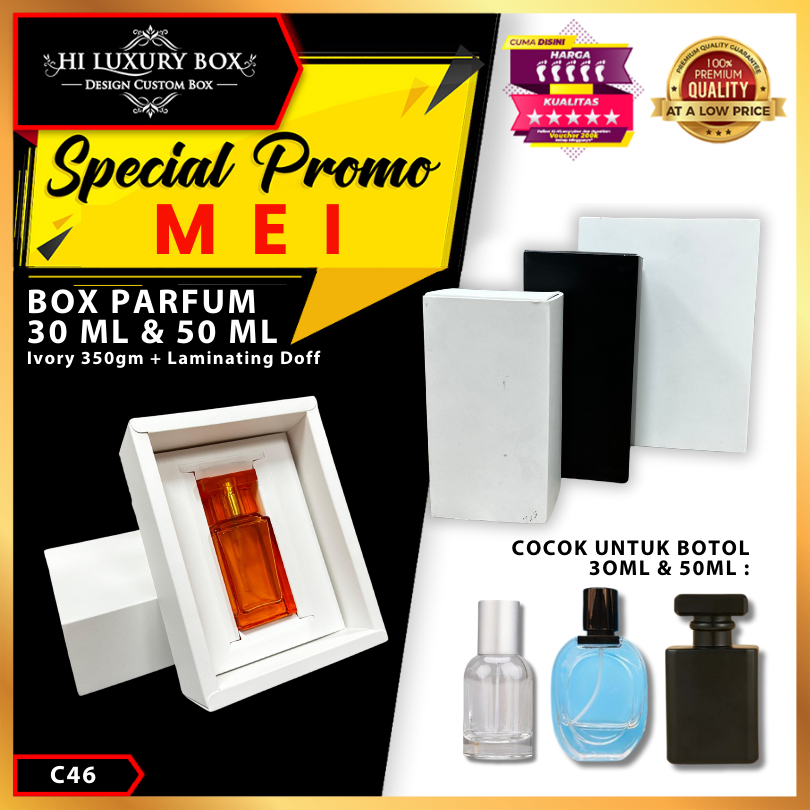 Box Parfum Custom 30 ml / 50 ml | Sliding Box Parfum Lelabo | Custom Packaging Parfum | C46