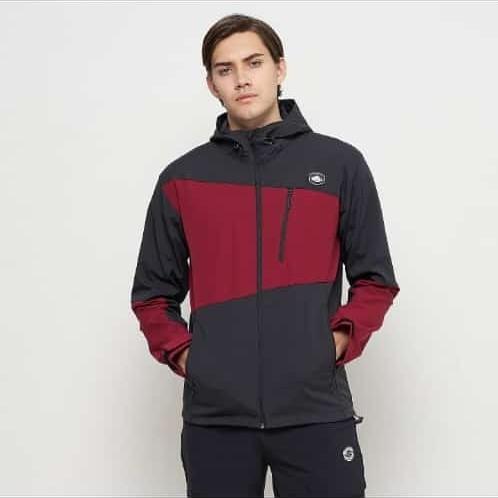 Jaket Outdoor Makalu Raiders Softshell - Merah Hitam