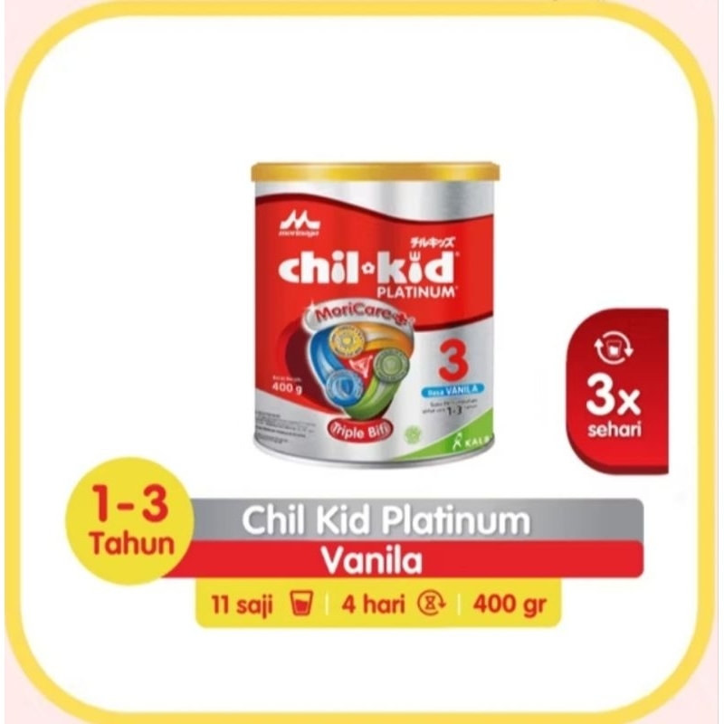 

Morinaga Chil Kid 3 platinum vanila 400gr