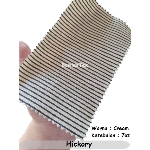 kli Kain Hickory Denim Hickory Stripe Jeans Hickori Jeans Hickori Stripe Salur Bahan Hickory