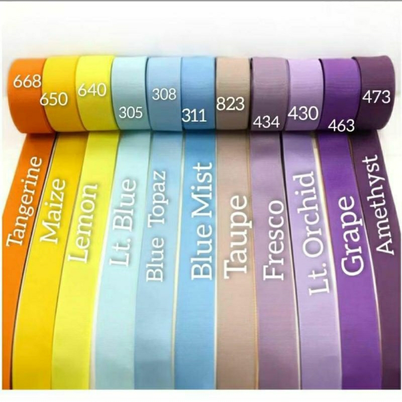 

20 YARD - 1 CM / 0.9 MM | PITA GROSGRAIN IMPORT PREMIUM