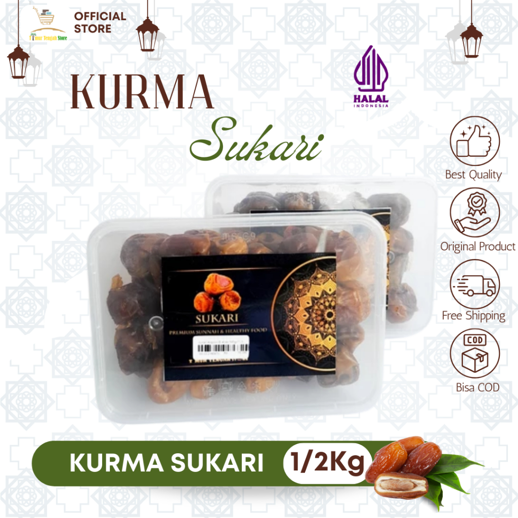 

Kurma Sukari Ecer 500gr Oleh-oleh Haji dan Umroh Jajanan Arab Murah