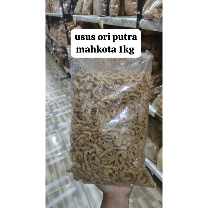 

Usus Krispi Kripik Keripik Goreng Usus Ayam 1KG Putra Mahkota