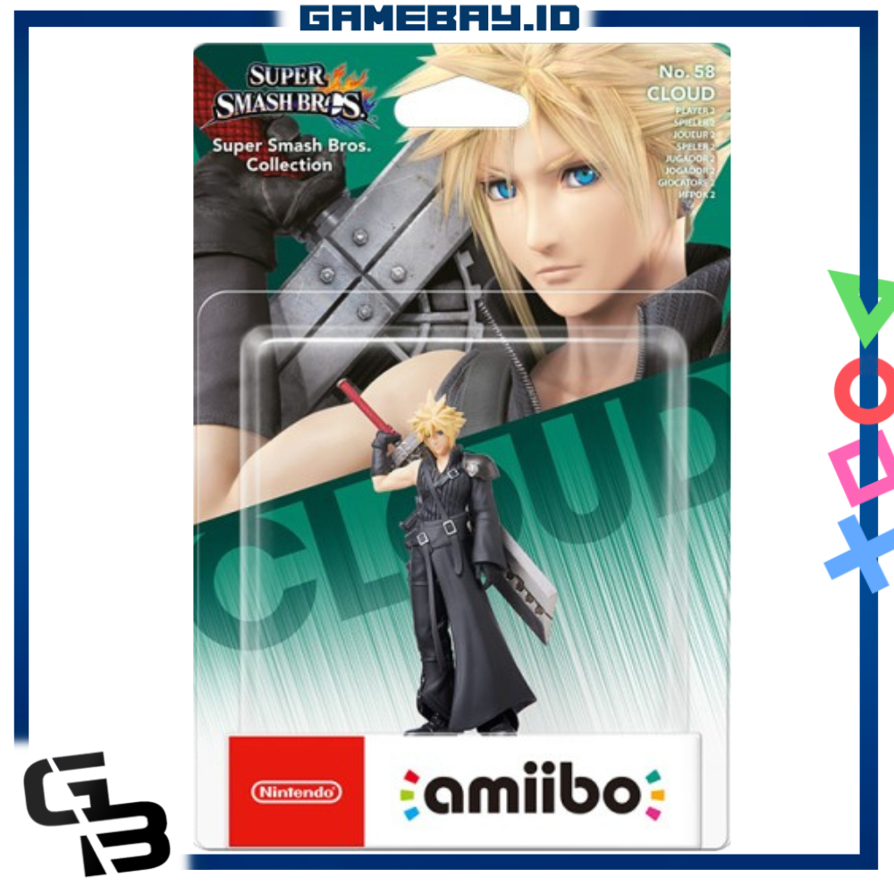 Amiibo SSBU Cloud Strife Player 2