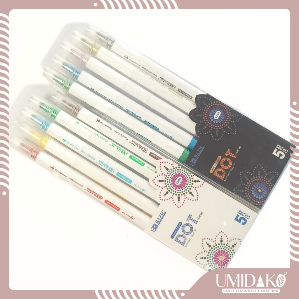 

[UMIDAKO] SPIDOL DOT BAZIC 5 WARNA/SPIDOL DUA SISI