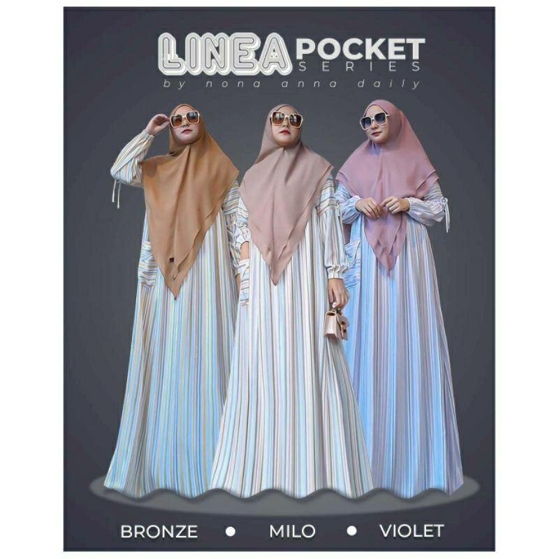 GAMIS LINEA POCKET (GAMIS KATUN SYARI) BY NONA ANNA DAILY