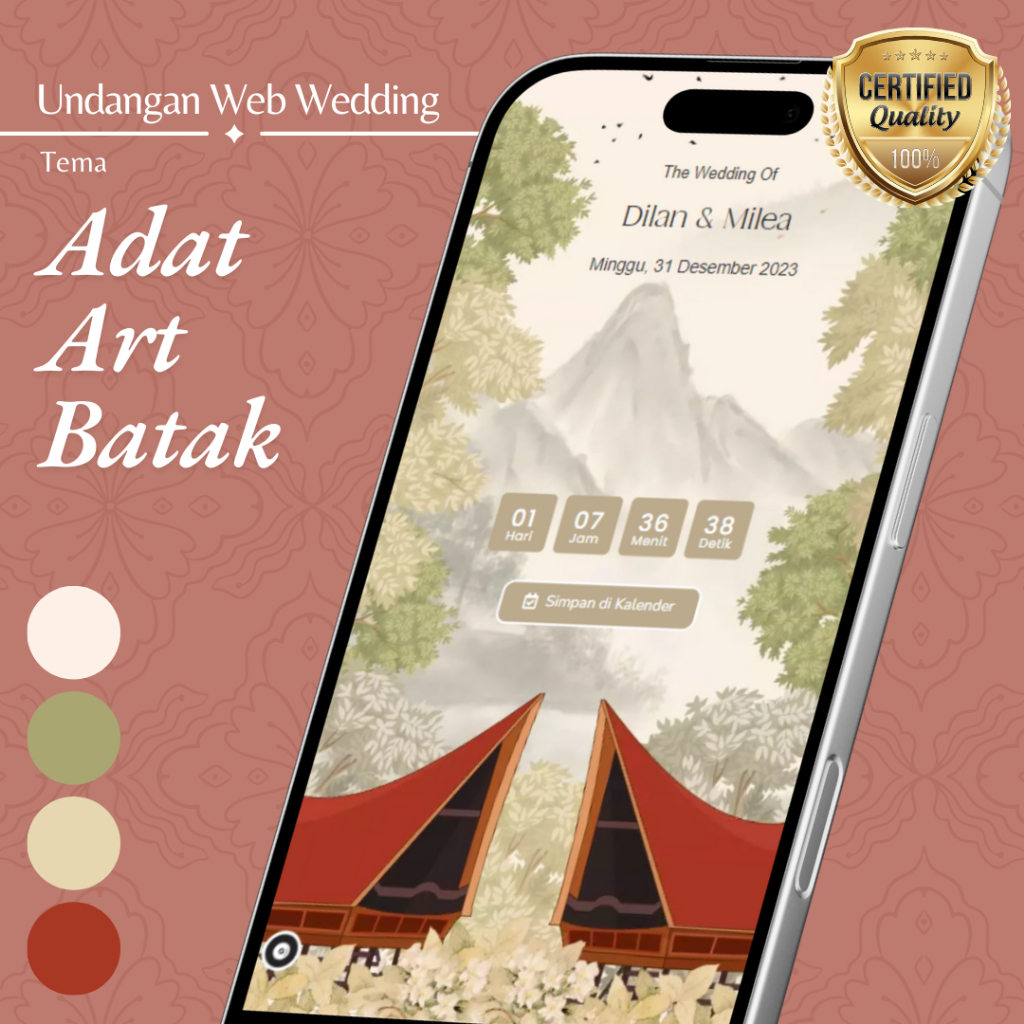 Adat Art Batak - Undangan Digital Website Basic
