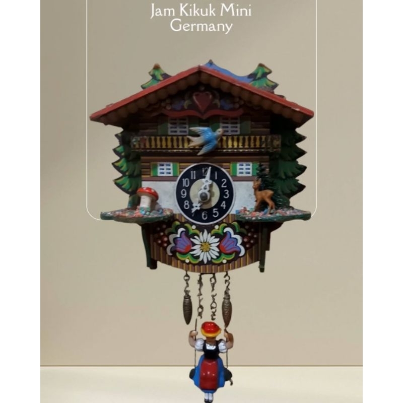 Jam kikuk mini Batrei Made in Germany plus paket jam kikuk mini coklat display