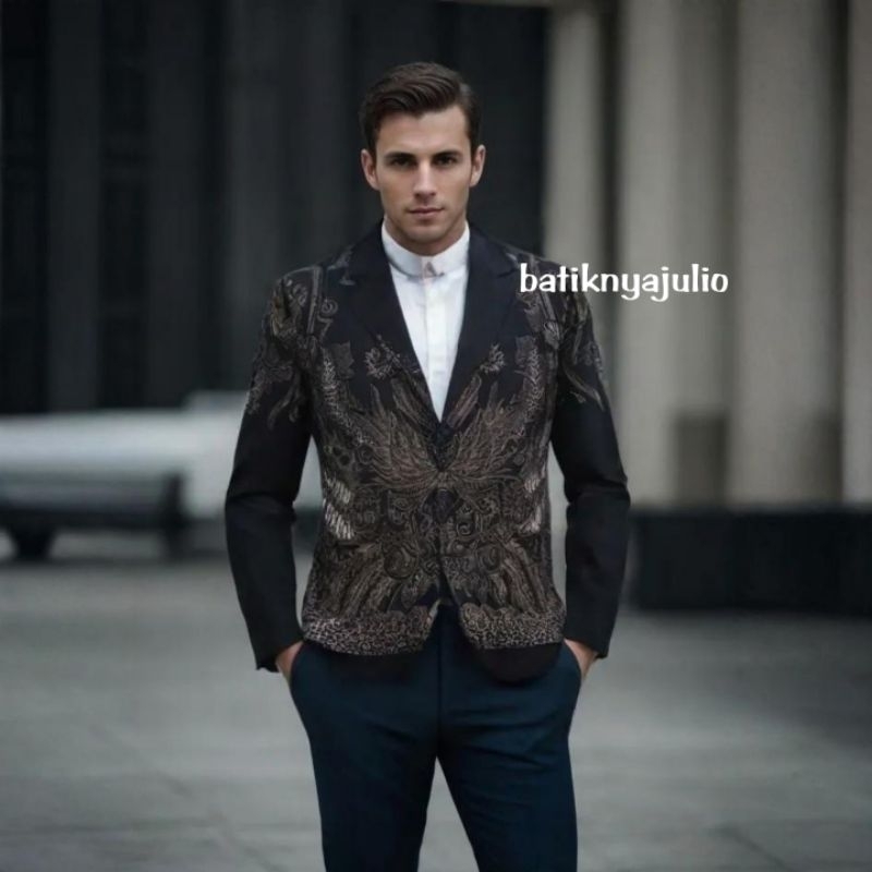 jas batik pria blazer batik pria exclusive premium elegan limited stok batiknyajulio 3