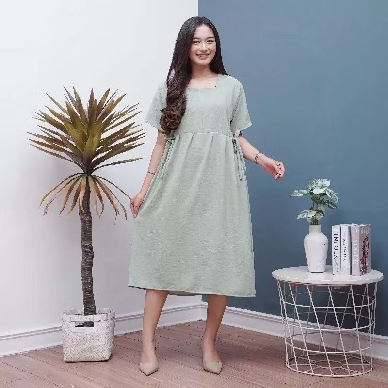 ADIRA Crinkle Airflow Premium Daster Kekinian / Baju Santay /Baju Tidur