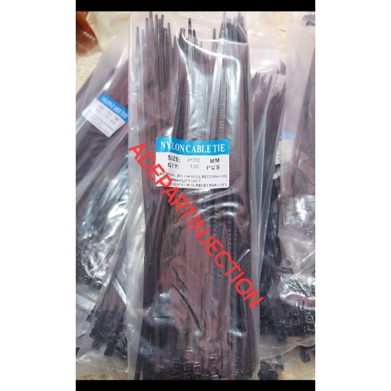 

KABEL TIS TALI TIES INSULOCK 4*250MM 100PCS 25CM NYLON CABLE TIE