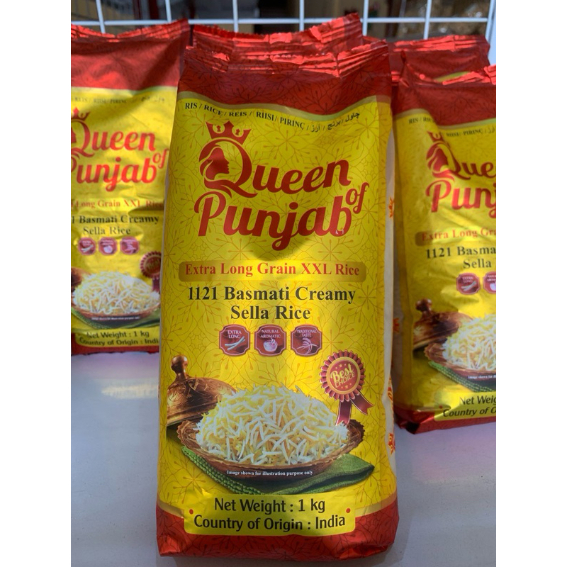 

Beras basmati / Beras arab merek Queen of punjab 1 kg