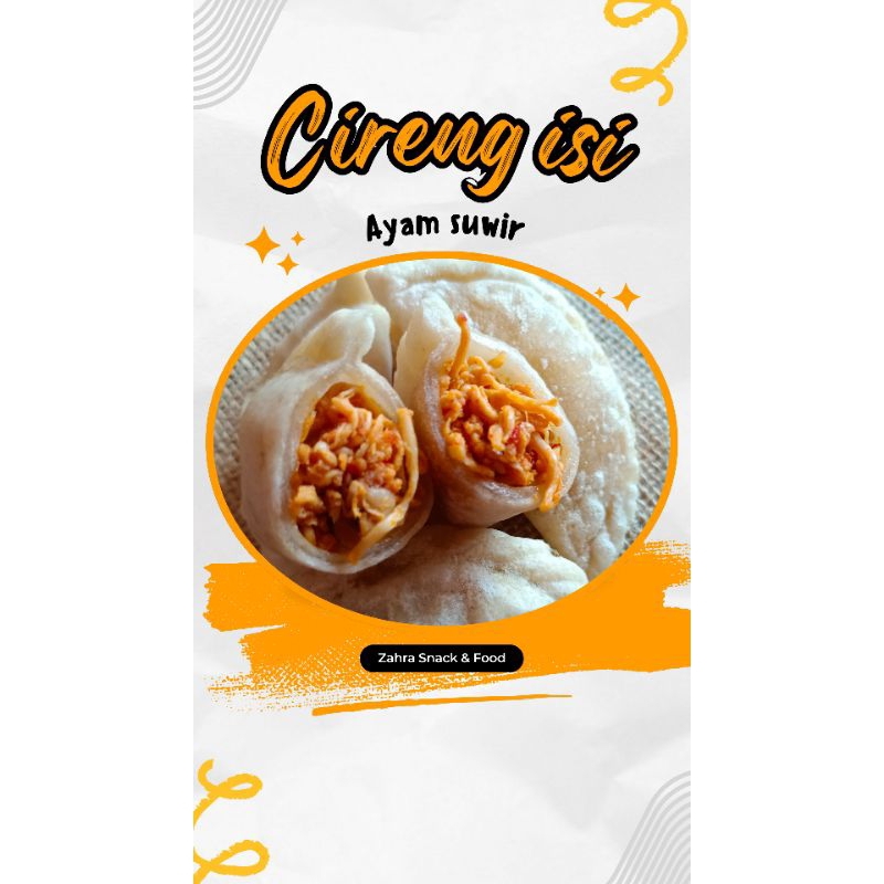 

Forcysn Cireng Isi Ayam Suwir Pedas Vacum 8Pcs Zf
