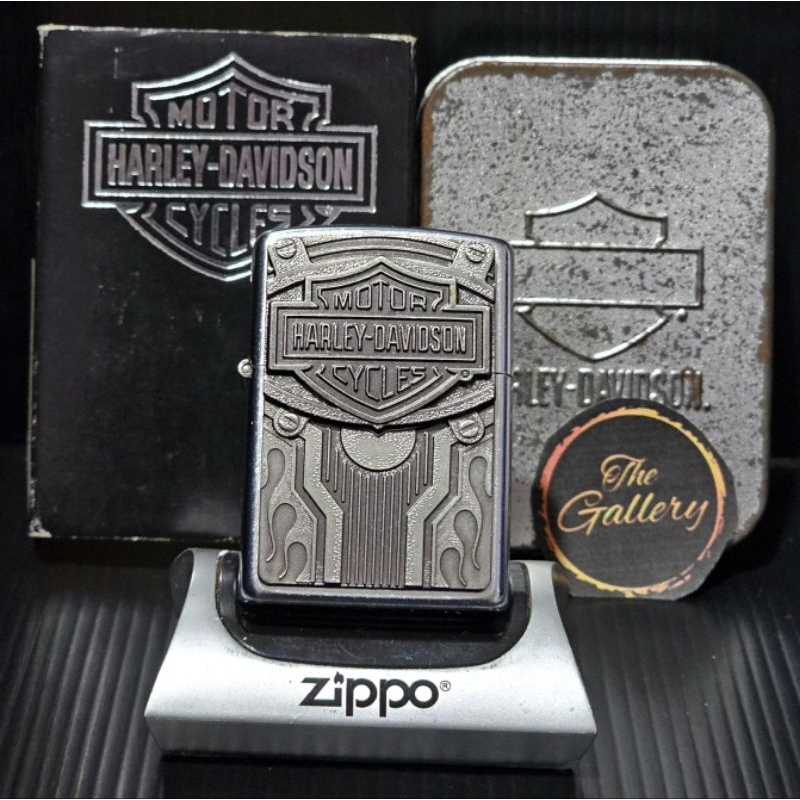 ⭐️⭐️⭐️⭐️⭐️ ORIGINAL ZIPPO OFFICIAL HD HARLEY DAVIDSON SURPRISE EMBLEM TAHUN 2003 SUPER RARE