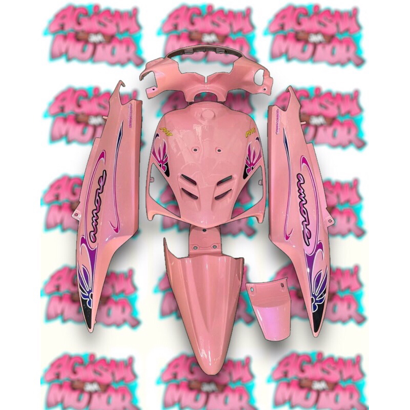 body full halus mio sporty pink pastel lembayung ungu / body mio sporty pink pastel