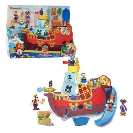 Just Play Mickey Mouse Pirate Ship Figure Set