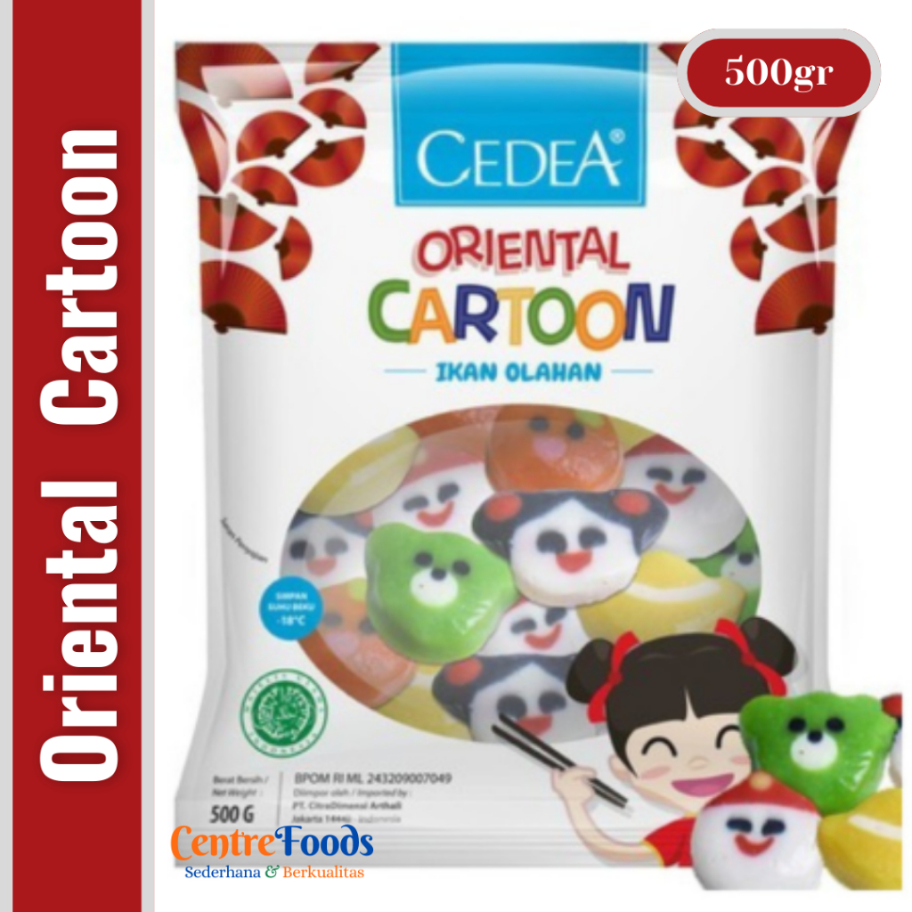 

Ikan Olahan - Oriental Cartoon Cedea | 500gr [ Harga Per BKS ]