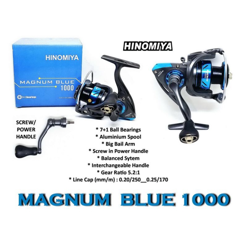 Reel Pancing Spinning Hinomiya MAGNUM 1000